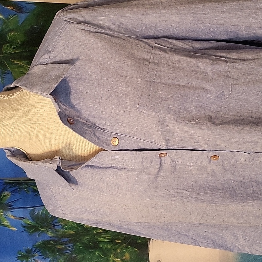 Tuckernuck Chambray Callahan Shirt Dress Brushed Blue Small - Picture 5 of 8